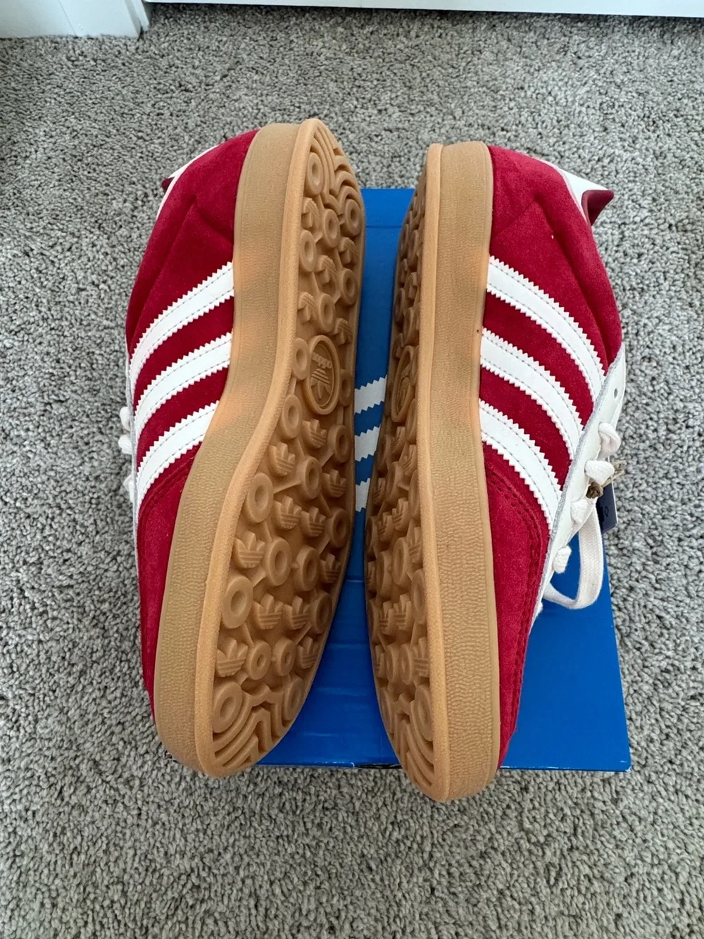 Adidas Gazelle Indoor Red/White - Picture 7 of 8